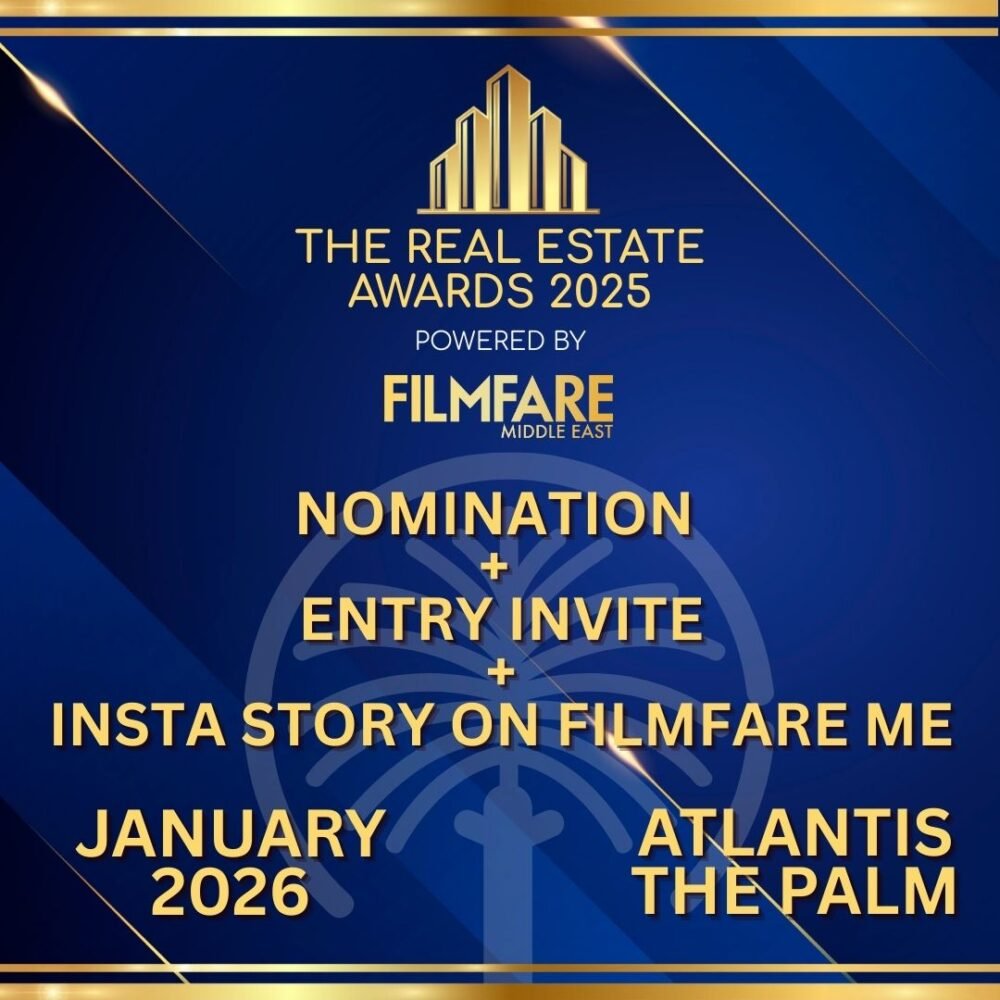 Real Estate Awards 2026 Nomination + 1 Entry Invite + Insta Story on Filmfare ME